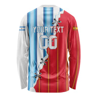 Custom Argentina Spain Football 2026 Long Sleeve Shirt La Albiceleste La Roja Together