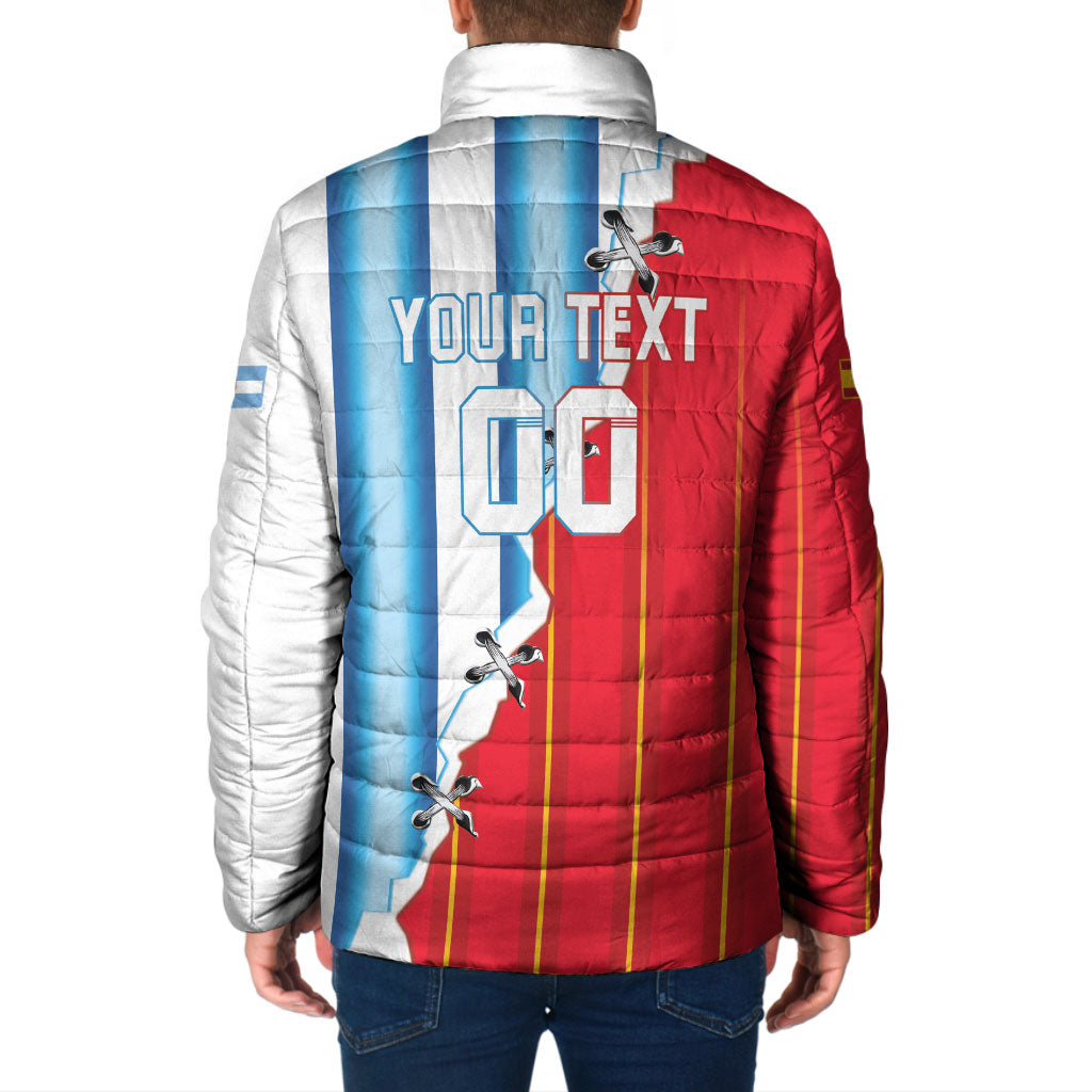 Custom Argentina Spain Football 2026 Padded Jacket La Albiceleste La Roja Together