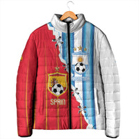 Custom Argentina Spain Football 2026 Padded Jacket La Albiceleste La Roja Together