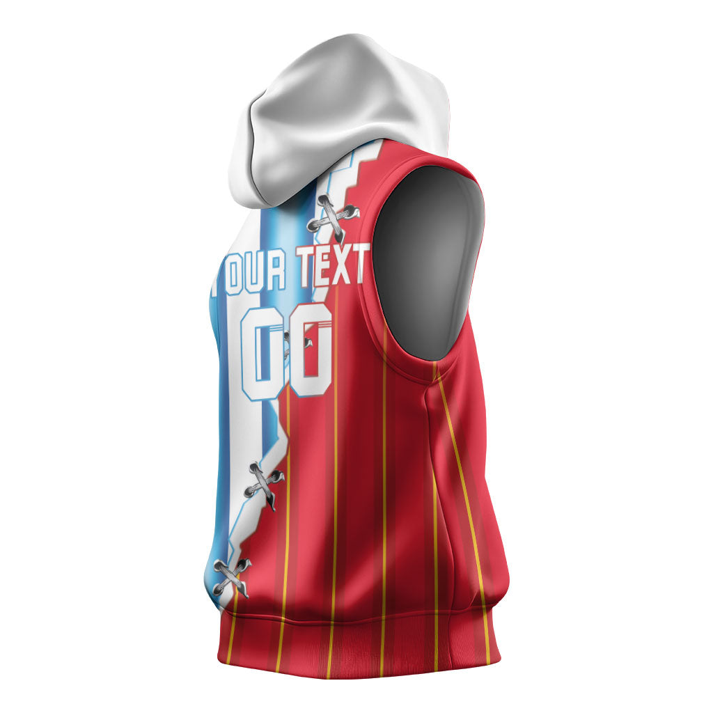 Custom Argentina Spain Football 2026 Sleeveless Hoodie La Albiceleste La Roja Together