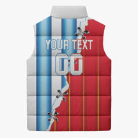 Custom Argentina Spain Football 2026 Sleeveless Puffer Jacket La Albiceleste La Roja Together