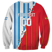 Custom Argentina Spain Football 2026 Sweatshirt La Albiceleste La Roja Together