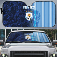Custom Argentina World Football 2026 Auto Sun Shade La Albiceleste 4th Champion Proud