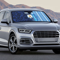 Custom Argentina World Football 2026 Auto Sun Shade La Albiceleste 4th Champion Proud