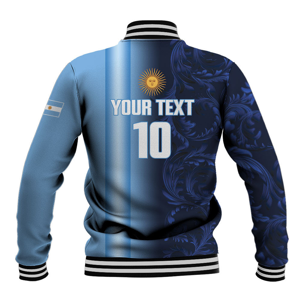 Custom Argentina World Football 2026 Baseball Jacket La Albiceleste 4th Champion Proud