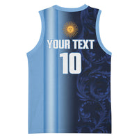 Custom Argentina World Football 2026 Basketball Jersey La Albiceleste 4th Champion Proud