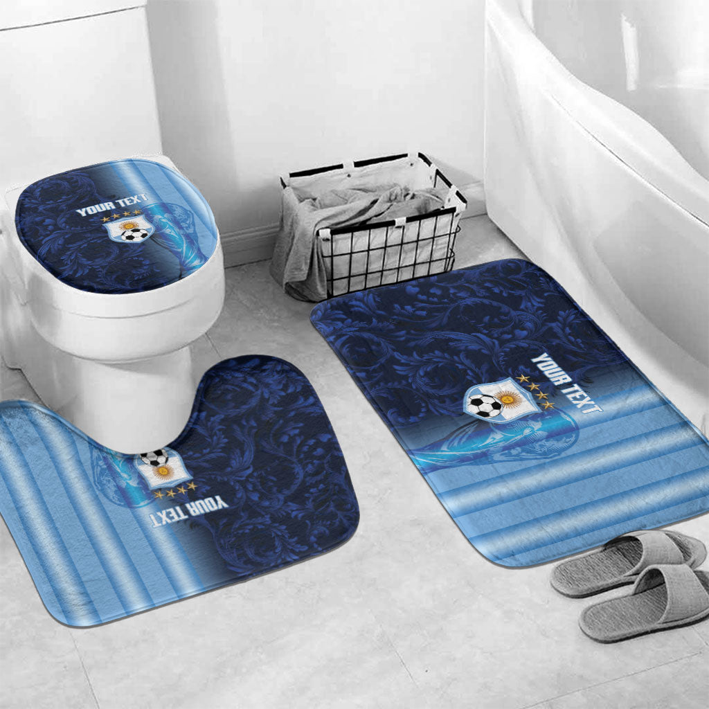 Custom Argentina World Football 2026 Bathroom Set La Albiceleste 4th Champion Proud