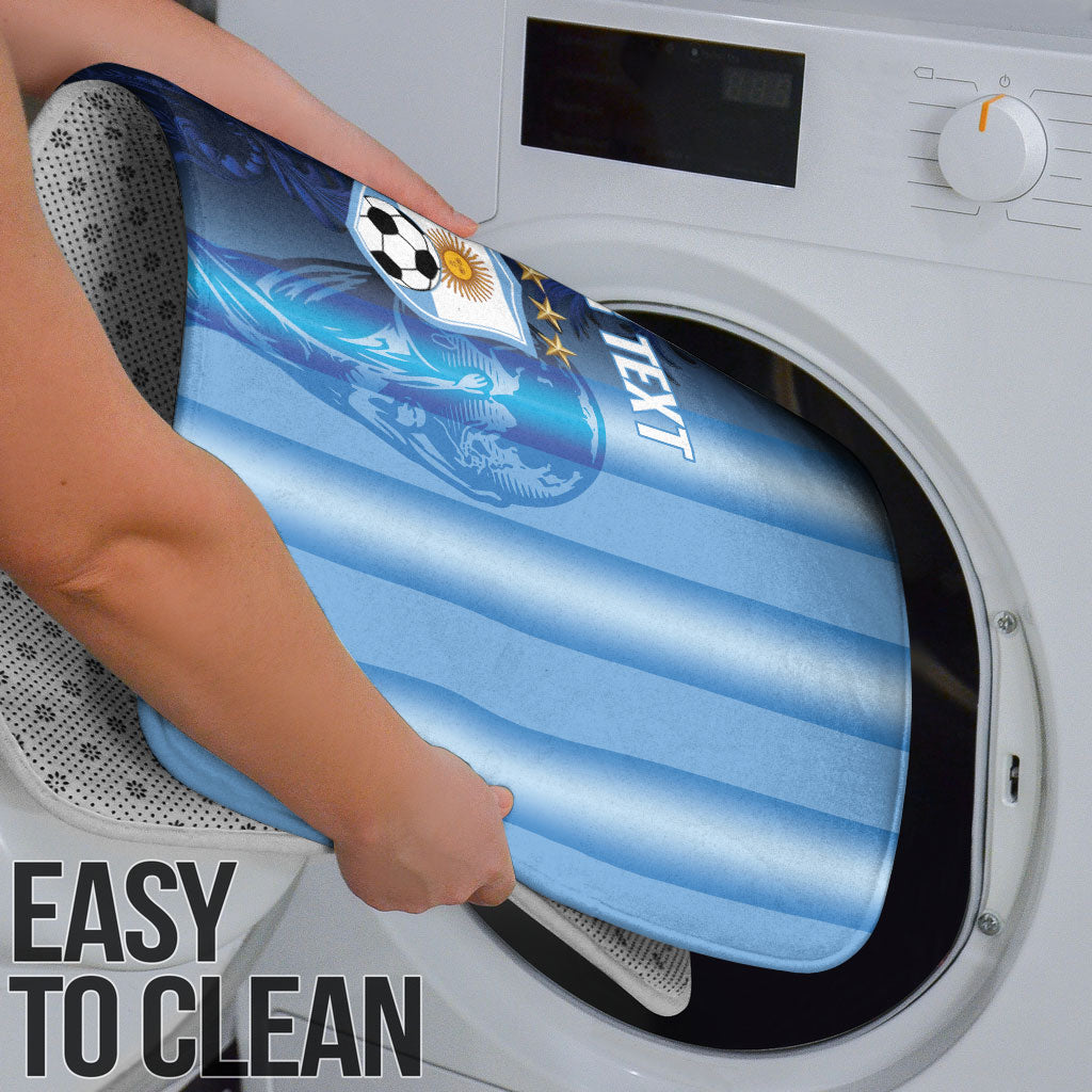 Custom Argentina World Football 2026 Bathroom Set La Albiceleste 4th Champion Proud