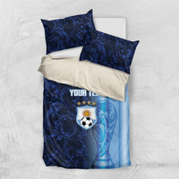 Custom Argentina World Football 2026 Bedding Set La Albiceleste 4th Champion Proud