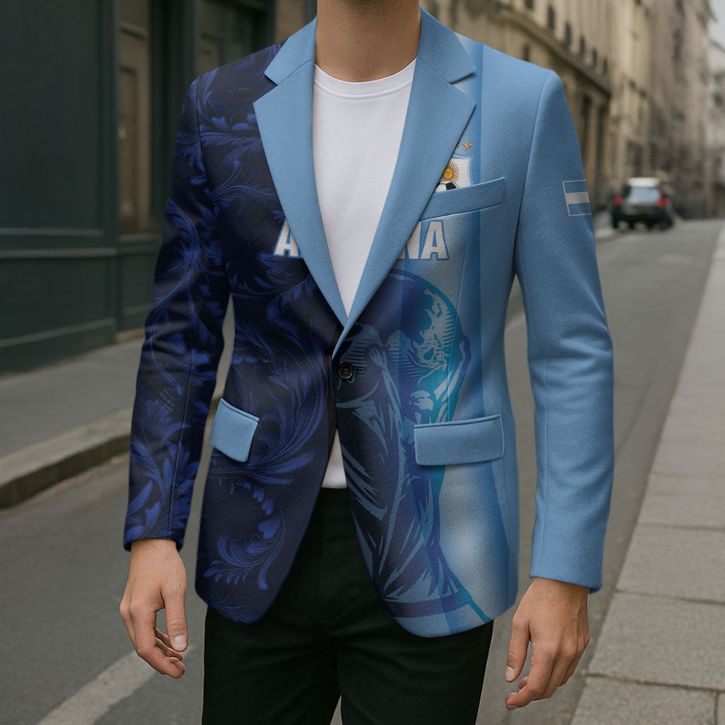 Custom Argentina World Football 2026 Blazer La Albiceleste 4th Champion Proud