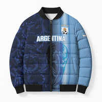 Custom Argentina World Football 2026 Bomber Puffer Jacket La Albiceleste 4th Champion Proud