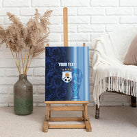 Custom Argentina World Football 2026 Canvas Wall Art La Albiceleste 4th Champion Proud