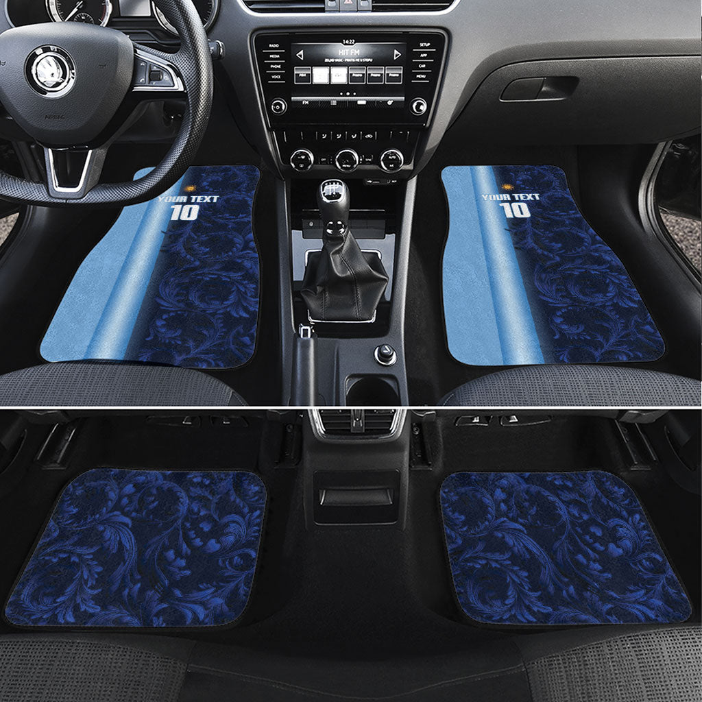Custom Argentina World Football 2026 Car Mats La Albiceleste 4th Champion Proud