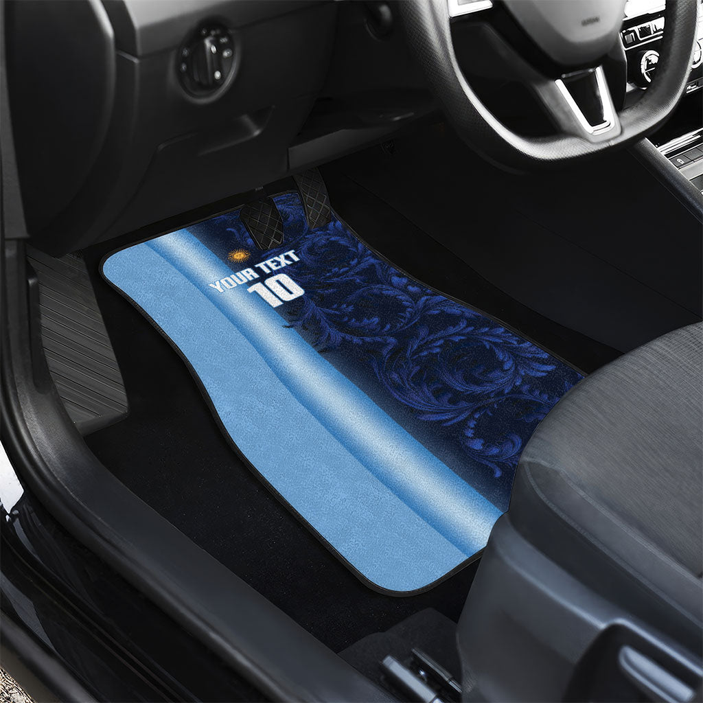 Custom Argentina World Football 2026 Car Mats La Albiceleste 4th Champion Proud