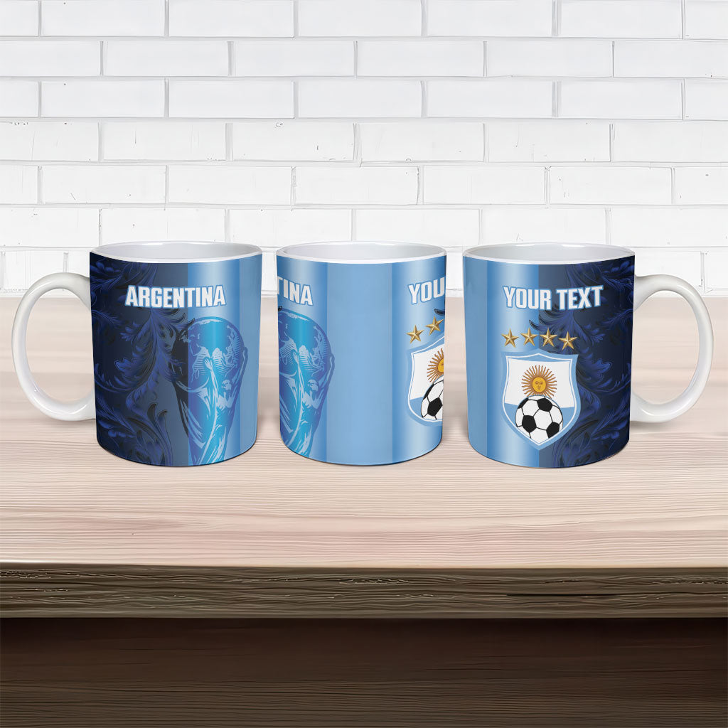 Custom Argentina World Football 2026 Ceramic Mug La Albiceleste 4th Champion Proud