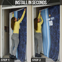 Custom Argentina World Football 2026 Door Cover La Albiceleste 4th Champion Proud