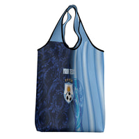 Custom Argentina World Football 2026 Grocery Bag La Albiceleste 4th Champion Proud