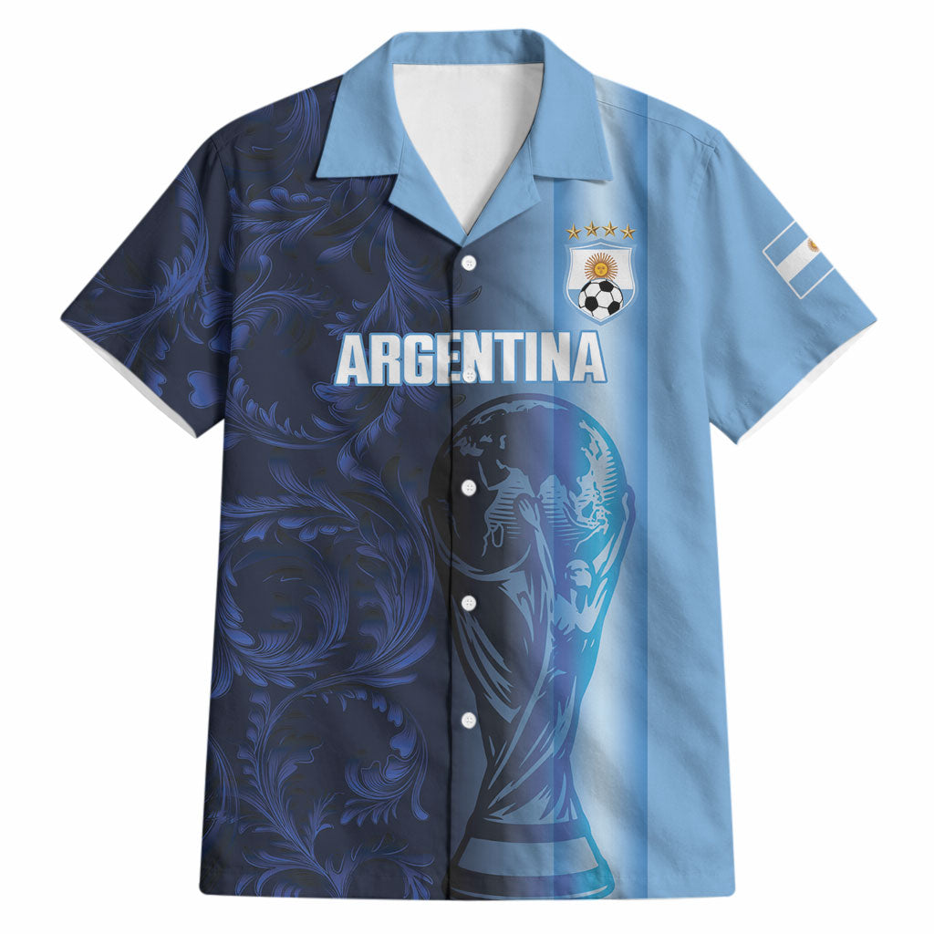 Custom Argentina World Football 2026 Hawaiian Shirt La Albiceleste 4th Champion Proud