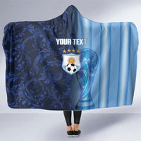 Custom Argentina World Football 2026 Hooded Blanket La Albiceleste 4th Champion Proud