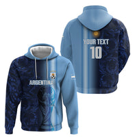Custom Argentina World Football 2026 Hoodie La Albiceleste 4th Champion Proud