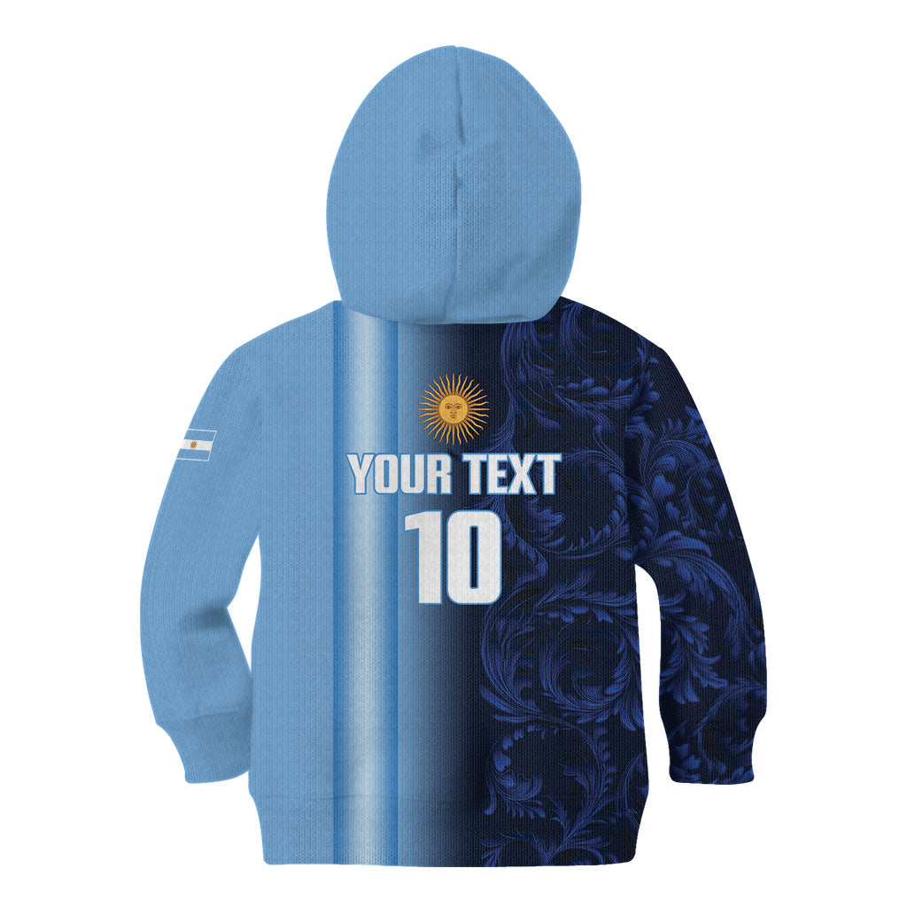Custom Argentina World Football 2026 Kid Hoodie La Albiceleste 4th Champion Proud