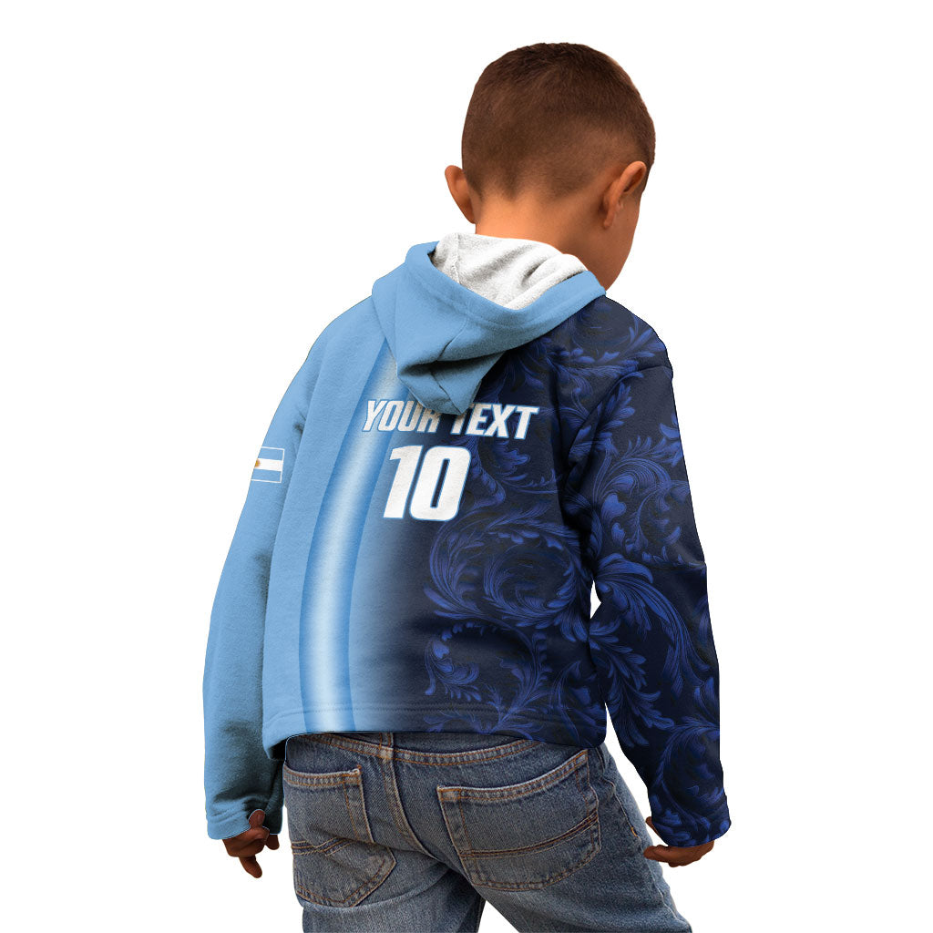 Custom Argentina World Football 2026 Kid Hoodie La Albiceleste 4th Champion Proud