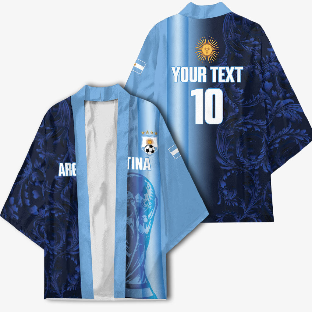 Custom Argentina World Football 2026 Kimono La Albiceleste 4th Champion Proud