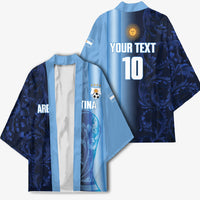 Custom Argentina World Football 2026 Kimono La Albiceleste 4th Champion Proud