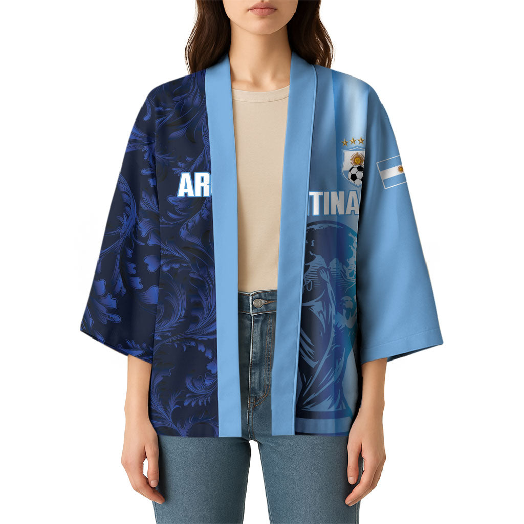 Custom Argentina World Football 2026 Kimono La Albiceleste 4th Champion Proud