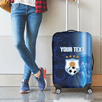 Custom Argentina World Football 2026 Luggage Cover La Albiceleste 4th Champion Proud