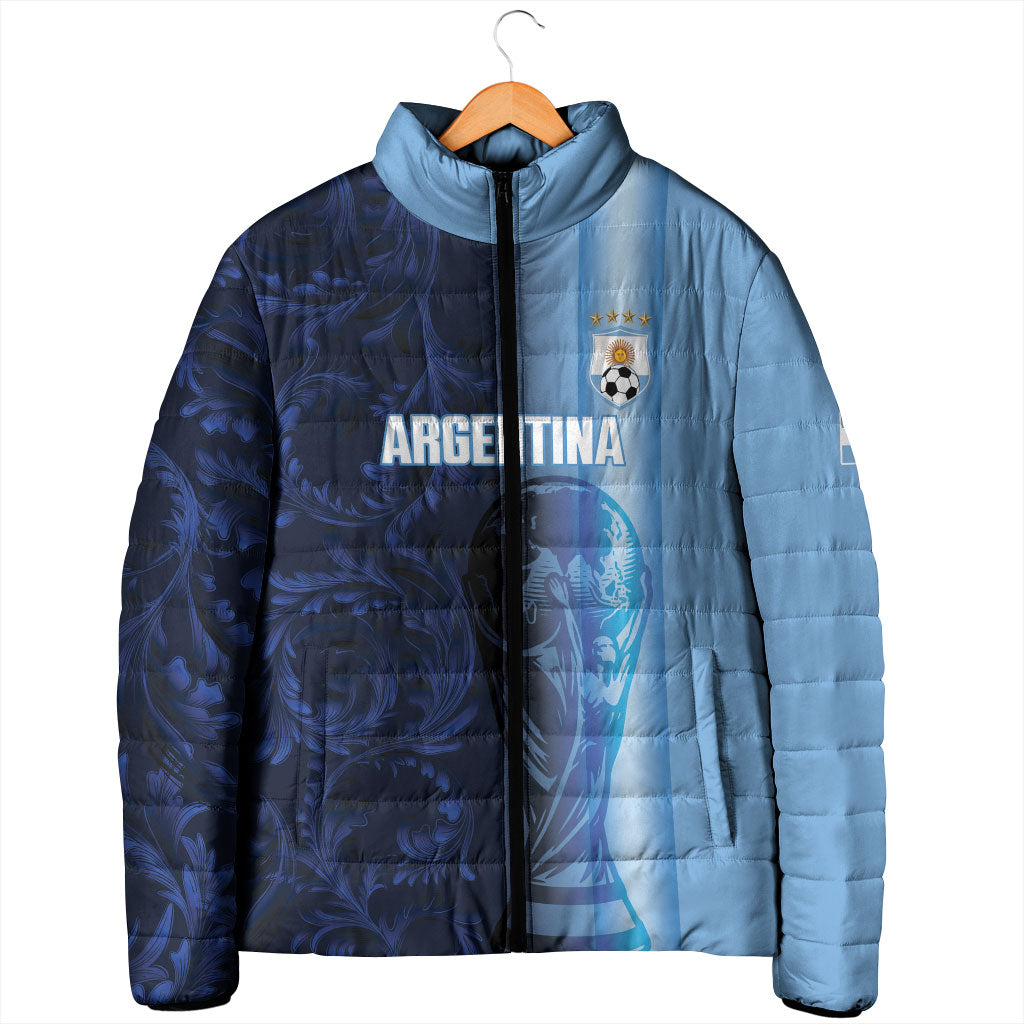 Custom Argentina World Football 2026 Padded Jacket La Albiceleste 4th Champion Proud