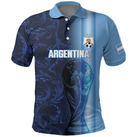 Custom Argentina World Football 2026 Polo Shirt La Albiceleste 4th Champion Proud