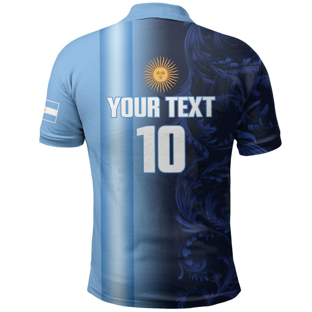 Custom Argentina World Football 2026 Polo Shirt La Albiceleste 4th Champion Proud
