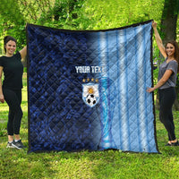 Custom Argentina World Football 2026 Quilt La Albiceleste 4th Champion Proud
