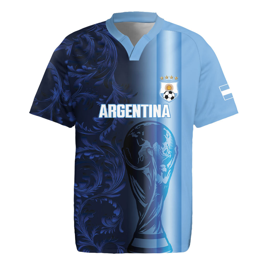 Custom Argentina World Football 2026 Rugby Jersey La Albiceleste 4th Champion Proud