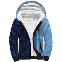 Custom Argentina World Football 2026 Sherpa Hoodie La Albiceleste 4th Champion Proud
