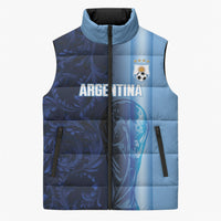 Custom Argentina World Football 2026 Sleeveless Puffer Jacket La Albiceleste 4th Champion Proud