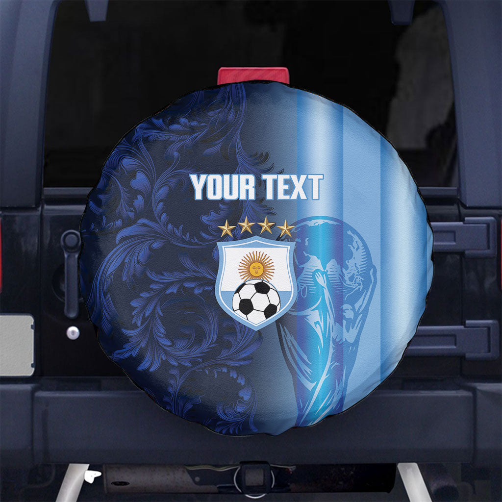 Custom Argentina World Football 2026 Spare Tire Cover La Albiceleste 4th Champion Proud