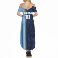 Custom Argentina World Football 2026 Summer Maxi Dress La Albiceleste 4th Champion Proud