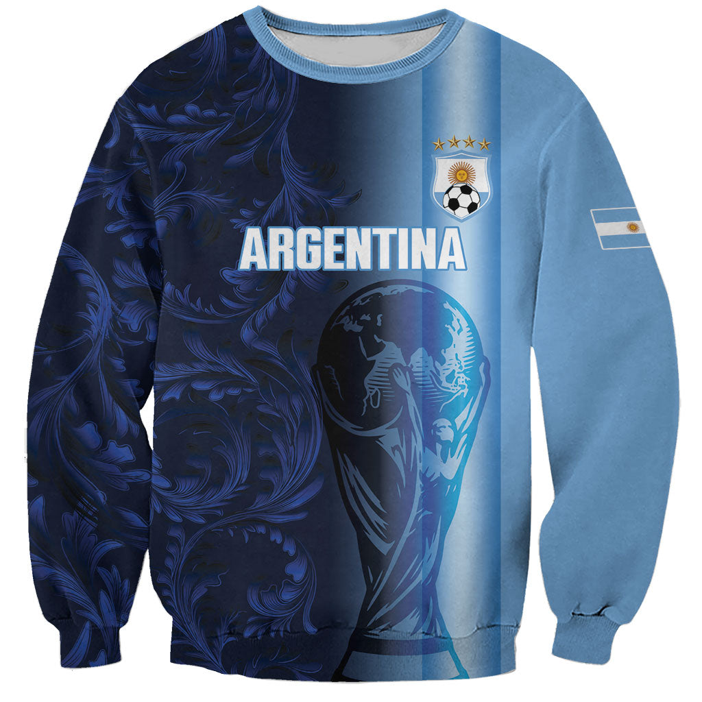 Custom Argentina World Football 2026 Sweatshirt La Albiceleste 4th Champion Proud