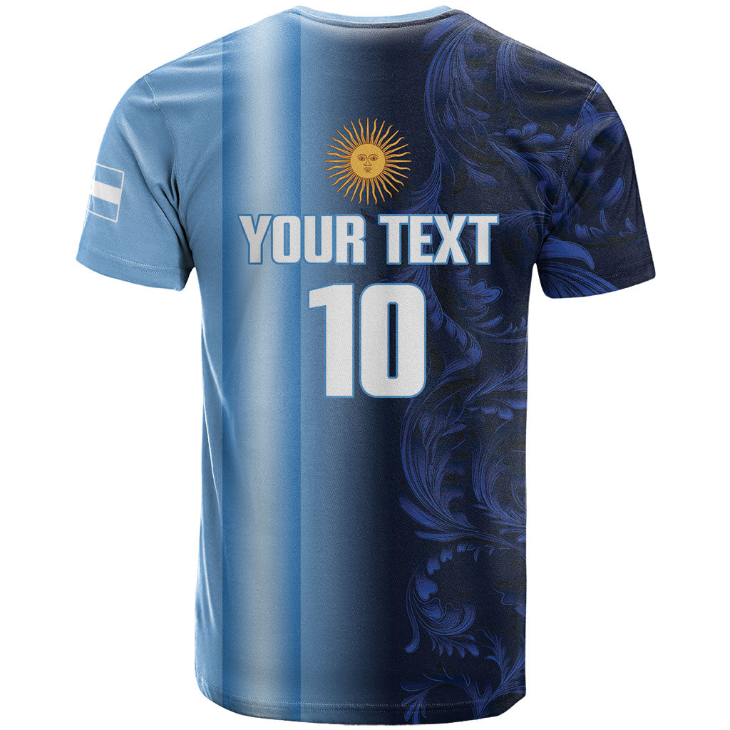 Custom Argentina World Football 2026 T Shirt La Albiceleste 4th Champion Proud
