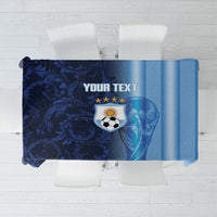 Custom Argentina World Football 2026 Tablecloth La Albiceleste 4th Champion Proud