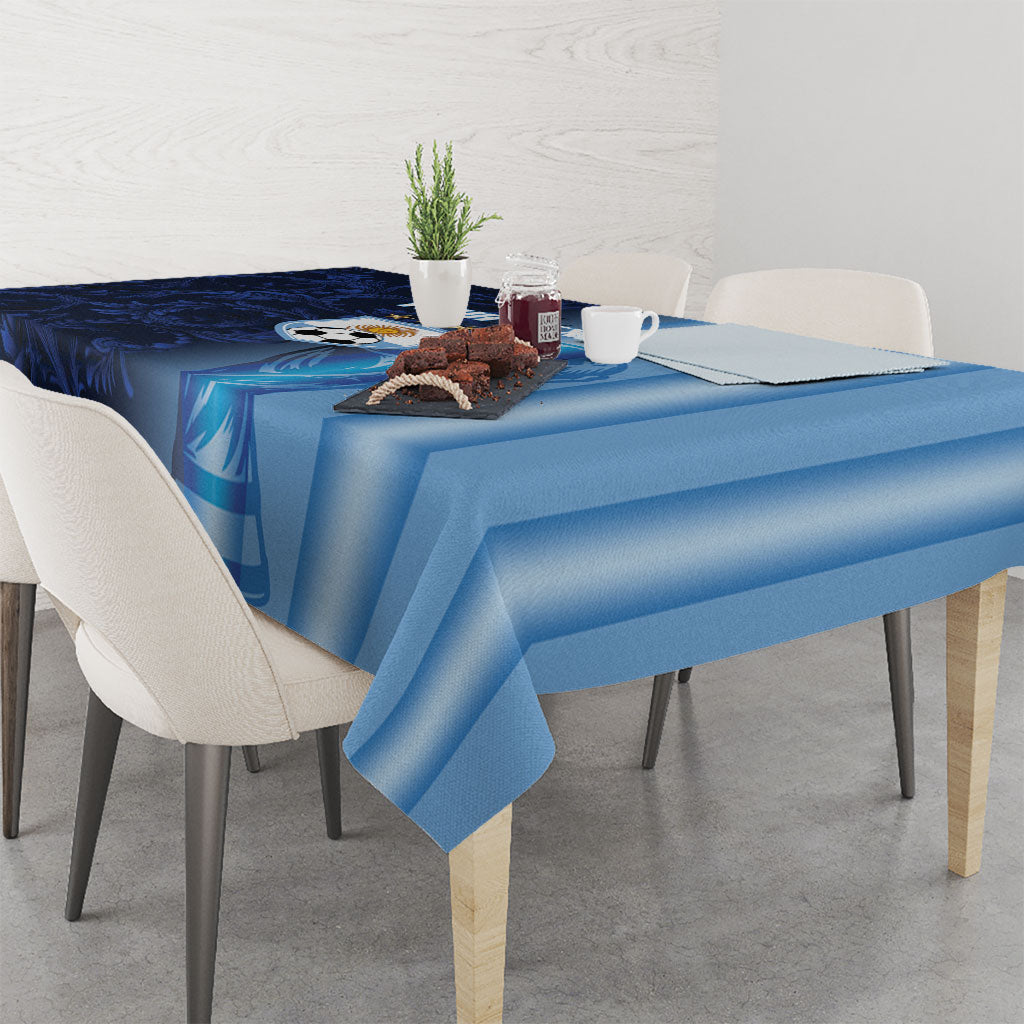 Custom Argentina World Football 2026 Tablecloth La Albiceleste 4th Champion Proud