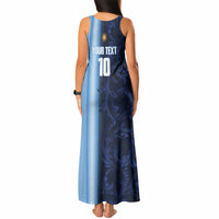 Custom Argentina World Football 2026 Tank Maxi Dress La Albiceleste 4th Champion Proud