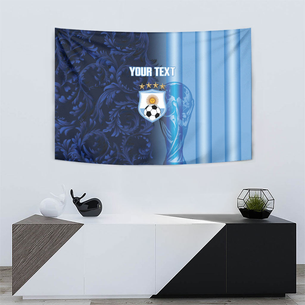 Custom Argentina World Football 2026 Tapestry La Albiceleste 4th Champion Proud