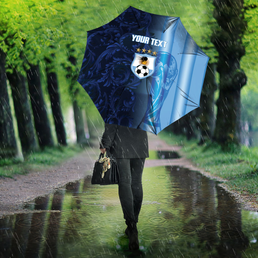 Custom Argentina World Football 2026 Umbrella La Albiceleste 4th Champion Proud
