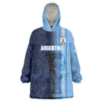 Custom Argentina World Football 2026 Wearable Blanket Hoodie La Albiceleste 4th Champion Proud