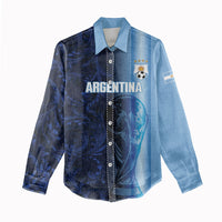 Custom Argentina World Football 2026 Women Casual Shirt La Albiceleste 4th Champion Proud