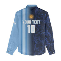 Custom Argentina World Football 2026 Women Casual Shirt La Albiceleste 4th Champion Proud