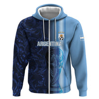 Custom Argentina World Football 2026 Zip Hoodie La Albiceleste 4th Champion Proud